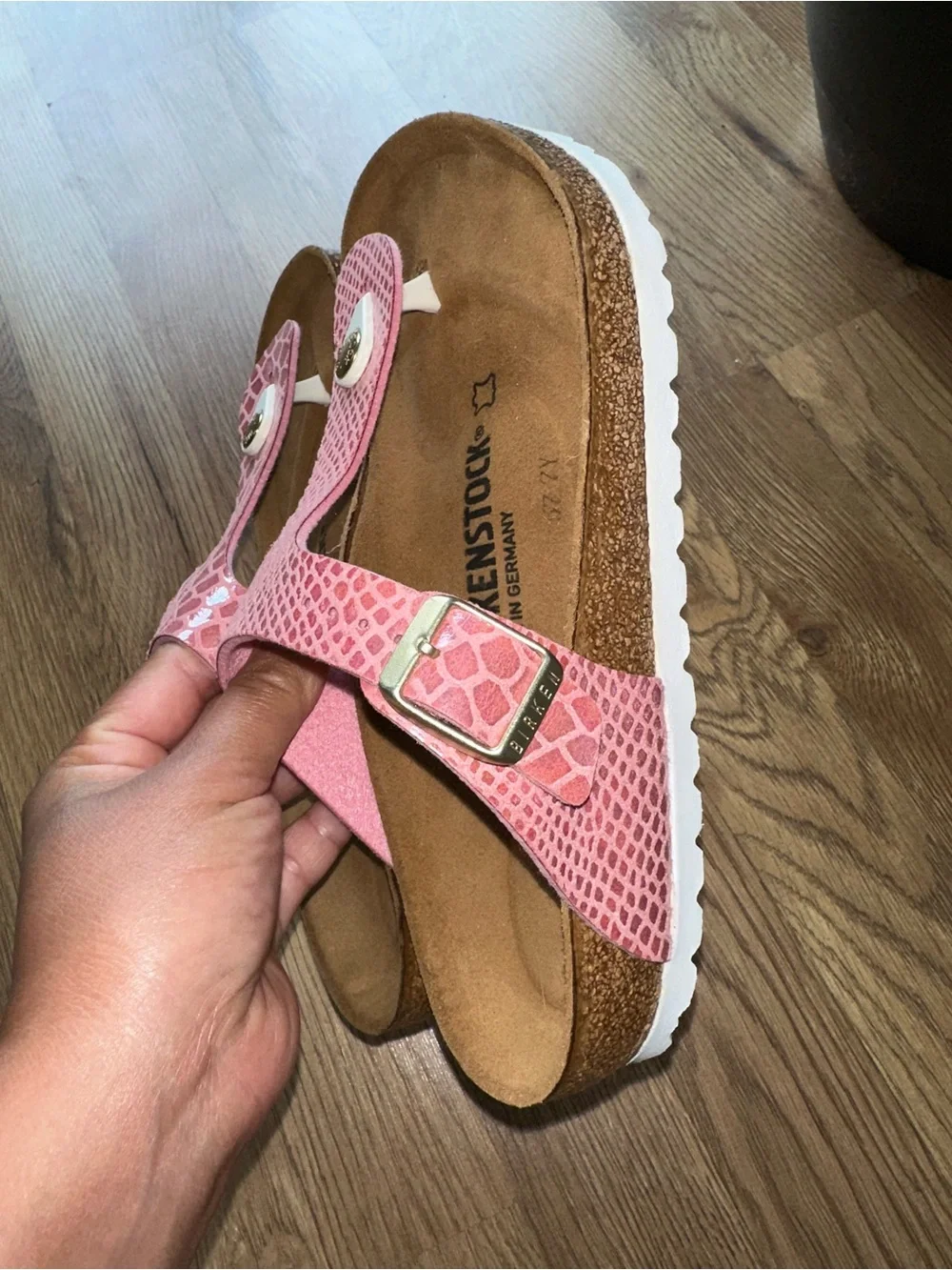 snake-print Birkenstock Gizeh thong sandals Size 35